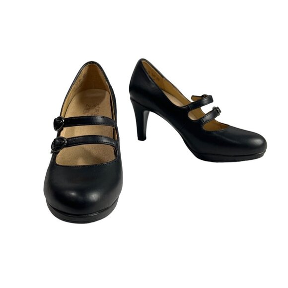 Naturalizer Women's Black Prudence Round Toe Heels Sz 5.5 - Picture 2 of 11